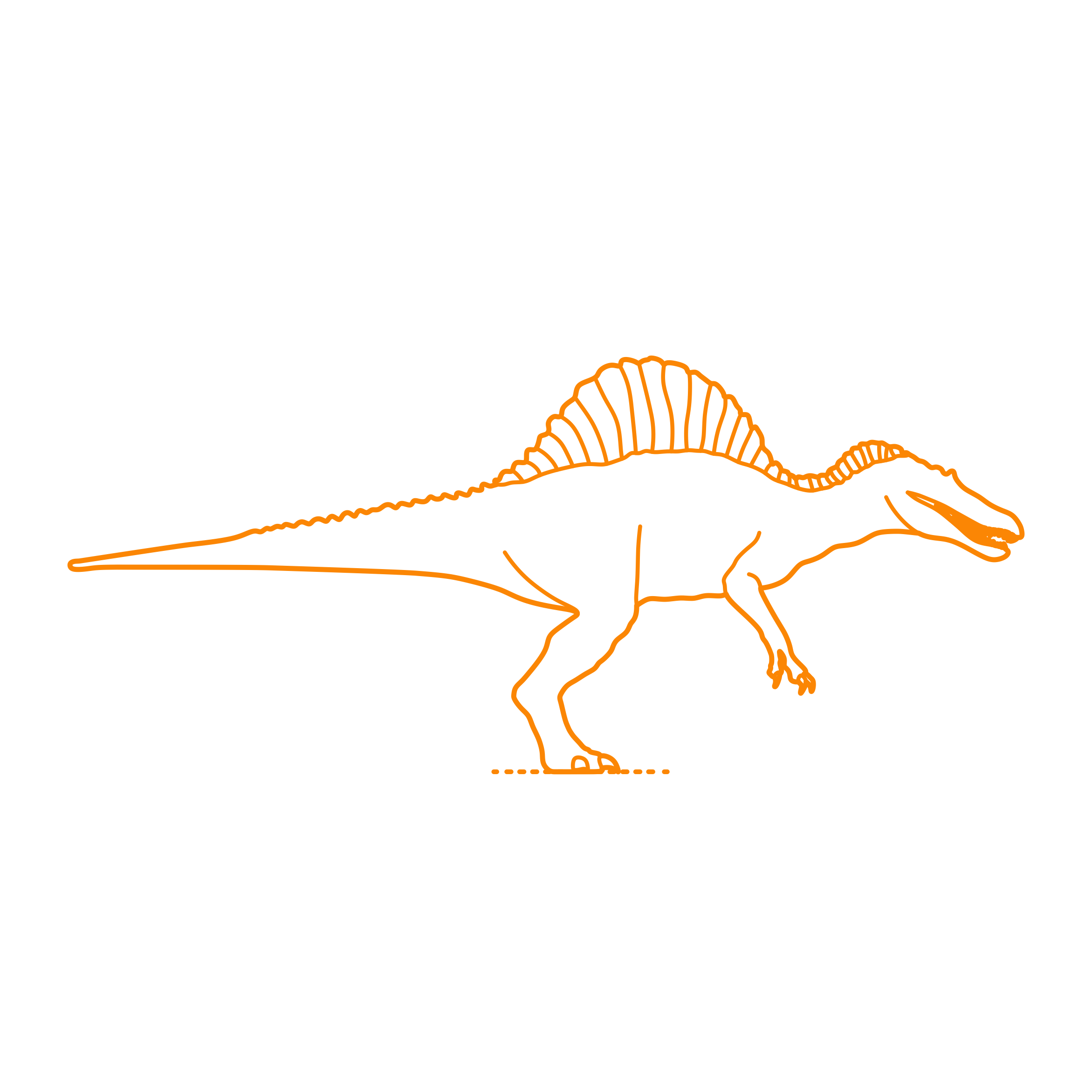 Animals Dinosaurs Spinosaurus Silhouette Cutting Svg Files Free Vectors